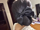 迈米德头花女职业发网网兜银行酒店空姐医院护士发饰盘发蝴蝶结发夹饰品 【黑色】职业盘发网 实拍图