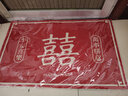 光多拉结婚地垫婚房装饰布置入户门地毯卧室喜庆红色地垫防滑婚礼用品 实拍图