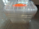 稳斯坦 W305 彩色带提手收纳箱盒周转箱储物箱盒杂物工具带盖整理箱 透明15L 实拍图