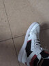 李宁男鞋板鞋休闲鞋男春秋季高帮新款耐磨防滑革面轻质滑板鞋运动鞋子  标准白/ 公牛红 44 实拍图