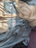 舒杜睡衣女秋冬季玉桂狗加绒中长款睡袍女法兰绒家居服套装 蓝杏玉桂狗睡袍+长裤 M 158-163CM 实拍图