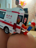卡威（KIV）120男孩救护车大号仿真警车玩具儿童车模型消防玩具车警察车 大号合金-救护车+人偶红绿灯 实拍图