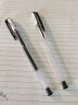 三菱（uni）UM-100学生中性笔签字笔 0.5mm双珠防漏墨啫喱笔考试经济型水笔(替芯UMR-5) 黑色 单支装 实拍图