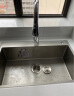 九牧（JOMOO）不锈钢手工水槽大单槽厨房洗菜盆单槽洗碗池70*45（含龙头）02264 晒单实拍图