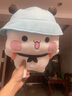 吉吉熊一二布布玩偶熊猫表情包公仔动漫周边抱枕卡通毛绒靠垫 啦啦 高度 实拍图