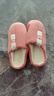 回力日式情侣棉拖鞋秋冬居家保暖加绒软弹底棉鞋HL0223玫瑰粉36-37码 实拍图