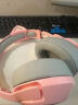 ONIKUMA 猫耳电竞游戏耳机头戴式 粉色电脑耳麦有线女生网红主播直播可爱台式笔记本吃鸡耳机带麦克风话筒 粉色猫耳朵耳机（双圆孔版） 实拍图