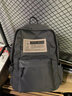 智纳双肩包男女书包休闲潮流背包大容量初中高中大学生笔记本电脑包 灰色【放15.6英寸】 实拍图