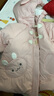 戴维贝拉（DAVE＆BELLA）女宝宝外衣三防儿童连帽外套冬装新款女童白鸭绒羽绒服童装 粉色【现货】 130cm 【充绒量102g】 晒单实拍图