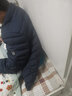 鸭鸭（YAYA）冬装轻薄羽绒服男立领修身轻型短款保暖运动外套KLZ 黑藏蓝色 3XL /190 实拍图