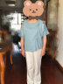 雪夕（XUEXI）妈妈装夏装洋气纯棉T恤4中老年女装上衣夏季短袖衫母亲节礼物 晒单实拍图