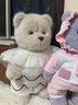 莉娜熊（TeddyTales）小熊玩偶毛绒玩具熊泰迪手作熊安抚娃娃送礼送人新年礼物女生 拿铁色 中号站姿约30cm 实拍图