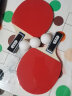 克洛斯威（CROSSWAY）三星乒乓球拍双面反胶业余中高级攻守兼备专业训练比赛兵乓球拍 【升级版3星2支装】直拍/送3个球 实拍图