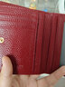 班亚奴钱包女士短款真皮零钱包2025新款小众精致高档小巧钱夹卡包软牛皮 酒红色（头层牛皮）防盗刷 实拍图