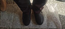 可牧丽羊冬季真皮鞋男保暖防滑羊毛鞋防滑皮毛一体加绒一脚蹬加厚皮鞋男冬 黑色 建议选大一码 41 实拍图