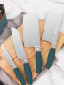 张小泉厨房刀具套装六件套刀切片刀切菜刀套装斩骨刀水果刀剪刀带磨刀器 实拍图