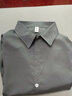 嘉晔（JIAYE）高冷系纯色衬衫男西服内搭长袖打底衫意式感免烫雪纺衬衣 灰色 XL 实拍图