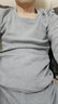南极人（Nanjiren）保暖内衣男加厚加绒秋衣秋裤一体防寒双层暖甲青年中老年保暖套装 男士-浅灰(上衣+裤子) XL 实拍图