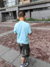 361°儿童速干短袖2025夏季男女童(3-12岁)运动上衣透气短T恤 140青蓝 实拍图