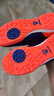 卡尔美（KELME）儿童足球鞋魔术贴免系带碎钉TF透气学生球鞋6873003 荧光绿 34 实拍图
