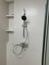 高仪（GROHE）进口淋浴花洒套装 110mm方形手持 家用三式出水喷头 可升降滑杆 非恒温有下水黑色 实拍图
