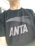 安踏（ANTA）t恤男士短袖夏季薄款圆领潮流大logo纯色舒适透气跑步上衣运动服 -5基础黑/灰标 M (170) 适合100-120斤 实拍图
