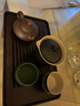 赏福茶盘家用轻奢现代小型沥储水式茶台功夫茶具竹茶盘简约托盘 黑檀色大号竹制盘【胡桃色】 【尺寸看图标注】 实拍图
