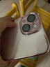 闪魔【自带镜头膜】适用iphone15系列手机壳 苹果保护套 镜头全包透明防摔硅胶气囊电镀男女款 15【梦幻粉】自带镜头膜 实拍图