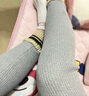 彼爱诗新款灰色螺纹打底裤女春秋外穿高腰内穿秋裤秋冬加绒保暖 羊羔绒350克-浅灰色-加绒款 小码【70-120斤穿】 实拍图