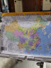 新版中国、世界地理地图（政区版双面覆膜）便携式尺寸209mm*285mm 实拍图