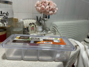 JEKO&JEKO调味罐翻盖调味瓶塑料套装味精盐盒带勺厨房调料盒全透明 四格式 实拍图