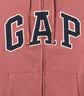 GAP男女装秋季款字母logo拉链连帽卫衣宽松外套美版868454 海棠红 S 美码 M亚洲码175/92A 实拍图