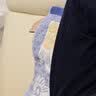 红豆（Hodo）秋冬情侣全棉秋衣秋裤春秋纯棉毛衫男士女士保暖内衣套装 琉璃蓝(男款) 2XL 180/105 实拍图