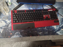黑寡妇机械键盘鼠标三件套电脑有线耳机青轴黑轴套装电竞游戏专用 红光红色黑轴+宏鼠标两件套 标配 实拍图