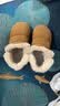 朴西女鞋2024冬季新款厚底雪地靴女加绒加厚棉鞋女款冬季面包鞋可外穿 棕色 44 （44-45） 实拍图