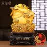 禾笙堂金蟾摆件开业乔迁搬家之喜礼物龙年风水客厅玄关装饰办公室工艺品 新八方招财沙金 长约27*25*40cm 实拍图