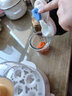 蒂乐宝宝辅食碗玻璃保鲜储存玻璃盒可蒸煮蛋羹碗婴儿吃饭玻璃碗 小兔粉-圆 230ml【可带盖蒸煮】 实拍图