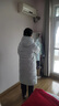 雪中飞【鹅绒】秋冬新款时尚百搭大口袋大长款连帽女士羽绒服女 碧波蓝|5725 XL 175/96A 实拍图