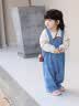 优奇女宝宝牛仔背带裤套装裤子婴幼儿可爱超萌女童春秋季外出衣服爬服 背带裤【不含上衣】 80 实拍图