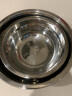 拜格（BAYCO）304不锈钢盆 汤盆大汤碗饭盆沙拉盆洗菜盆调料盆和面22CM BX6073 实拍图