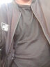 【买两件免邮】男士长袖t恤纯色土夏天长薄款秋衣上衣服外穿秋天夏季男学生血春秋 长袖 圆领 黑 4XL码170-185斤 实拍图