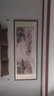 六画流水生财山水画靠山图客厅装饰画国画办公室风景挂画书房茶室壁画 流水生财A1 88*228cm宣纸+胡桃框(热卖款） 实拍图