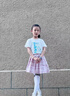 真维斯女童百褶裙学院风儿童裙子夏季女孩中大童格子短裙可爱jk裙 粉 140 实拍图