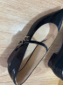 思加图新款法式复古玛丽珍鞋尖头平底鞋单鞋低跟女鞋D1291CQ3 黑土棕 36 晒单实拍图