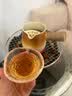 高茗 日式主人杯水晶茶杯手工杯子玻璃锤纹功夫茶茶具单杯酒杯杯子 小雨落杯60ml 实拍图