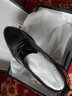 海澜之家HLA皮鞋男士商务休闲系带正装德比鞋子男HAAPXM2DBH171 黑色40 实拍图