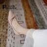 朴尼斯 Pounise 单鞋女韩版大码船鞋平底柔软 PQM-02 粉色 39/245(1.5)  实拍图
