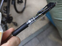 晨光（M&G） 按动中性笔0.5mm黑色签字笔k35子弹头碳素水性笔蓝色红色刷题办公会议黑色水笔 【黑色盒装】12支/1盒 实拍图