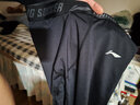 李宁紧身裤男士瑜伽运动健身篮球跑步训练高弹压缩裤加绒保暖打底长裤 黑色 紧身裤 L 实拍图