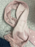 戴维贝拉（DAVE＆BELLA）冬季新款加绒女童围巾儿童宝宝可爱围脖婴儿洋气保暖围巾 粉色 120*15CM 晒单实拍图